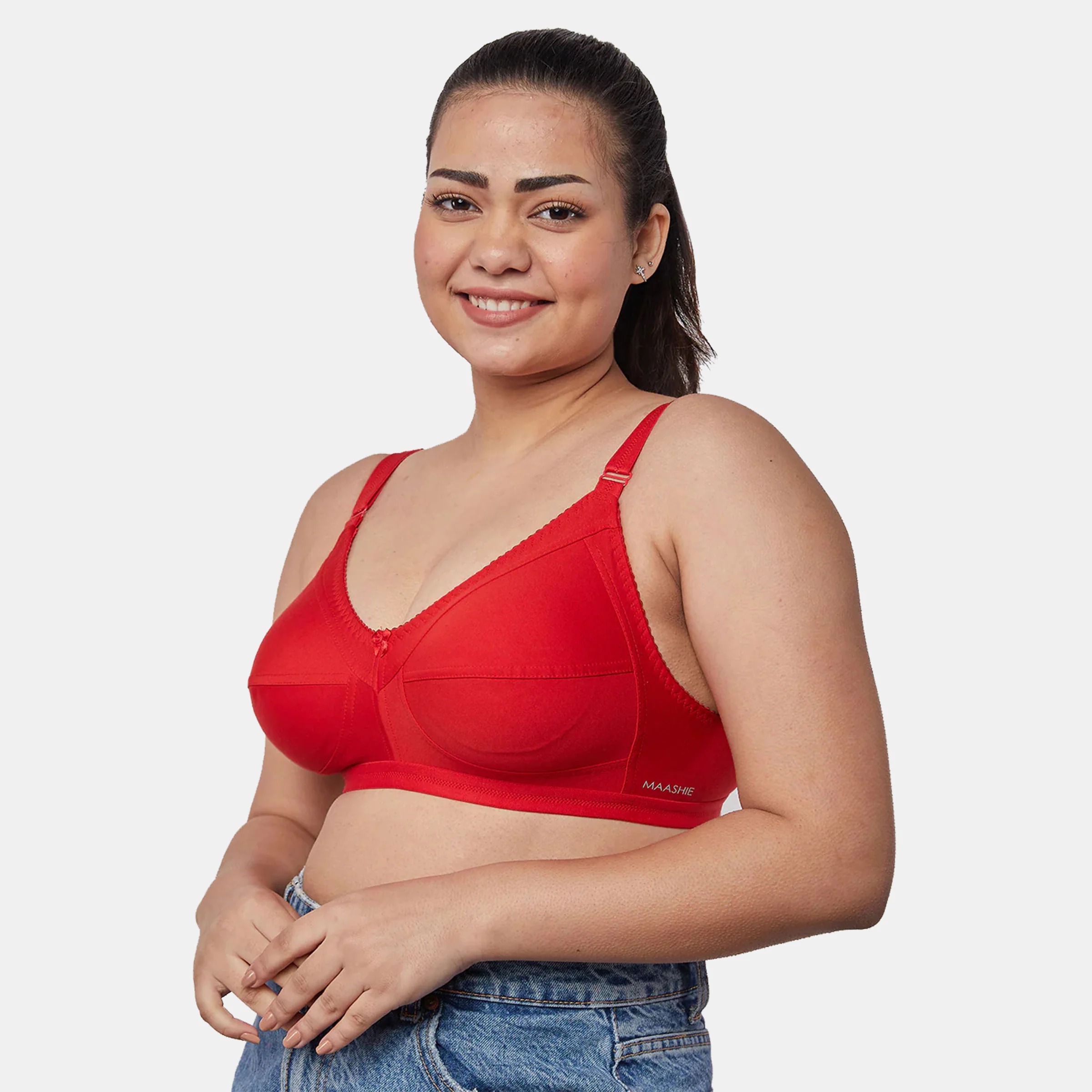 MAASHIE  Premium Full Coverage Everyday Bra | M 307 | Airy-Curve Padded Bra: Soft, Breathable & Comfortable