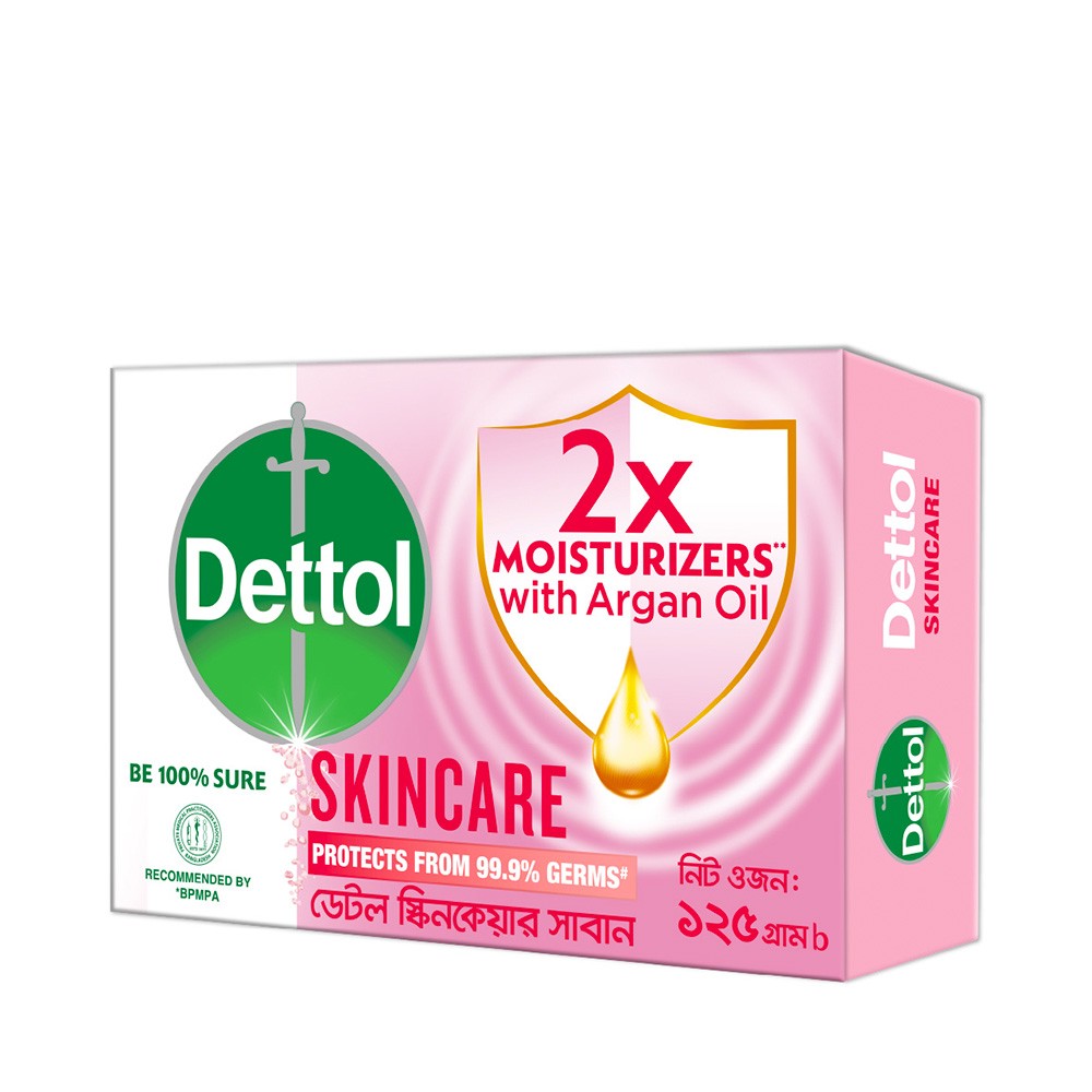 Dettol Soap Skincare 75gm Bathing Bar, Soap with Moisturizers