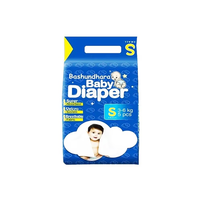 Bashundhara Baby Diaper S 5'sPack